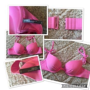 AE Aerie push up pink bathing suit top
